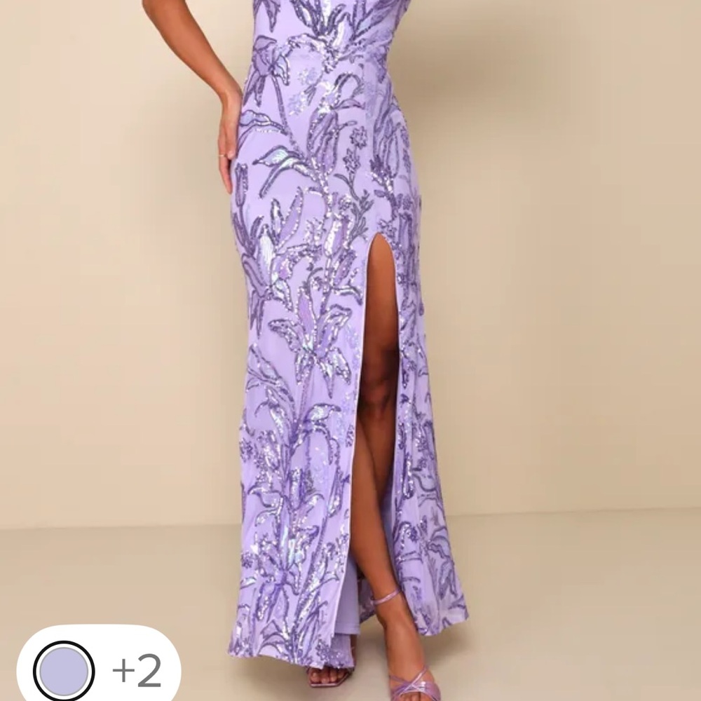 Lulu's Purple Sequin Dress